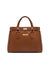 Brown embossed leathe tote bag