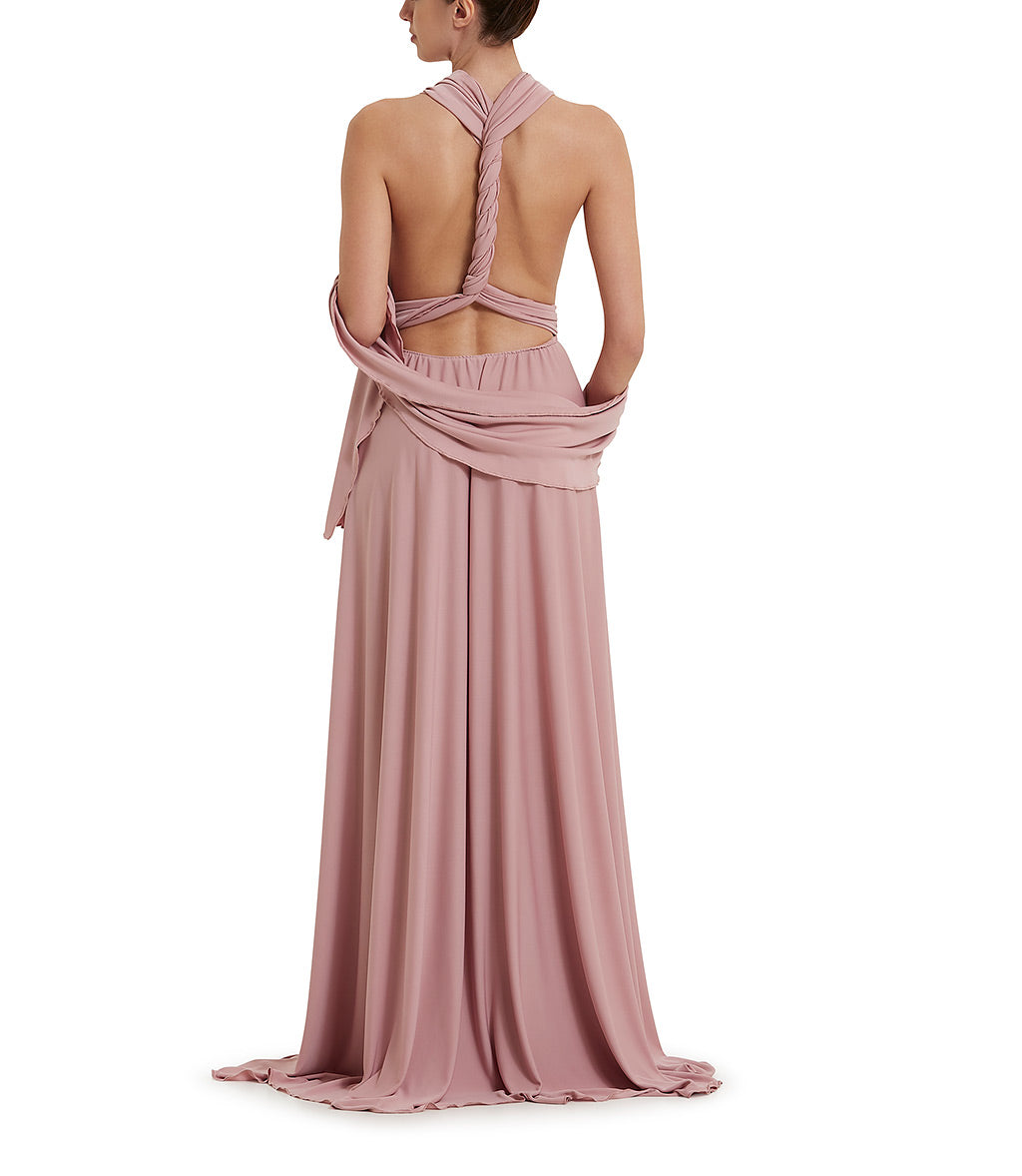 Powder pink party dress