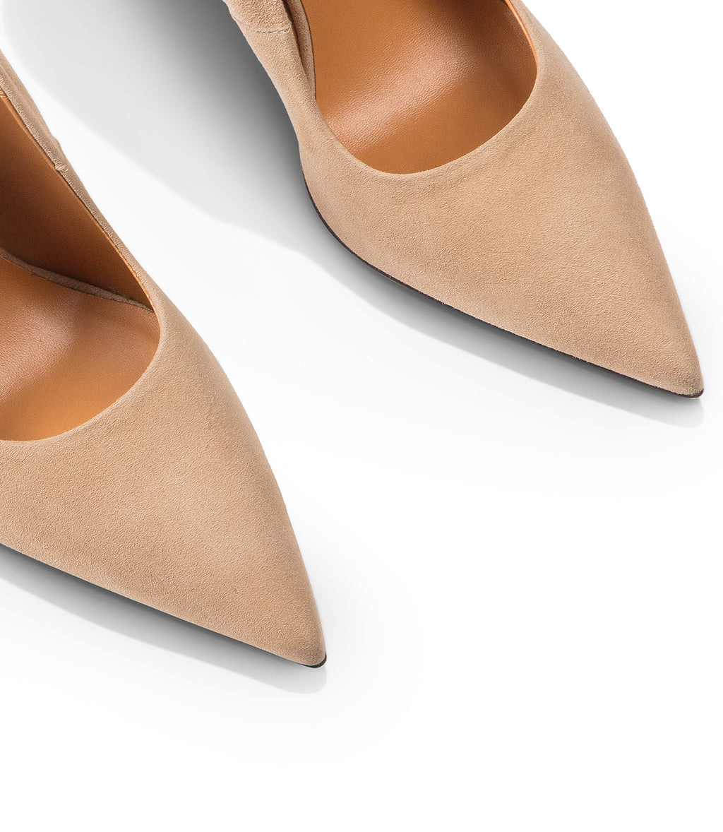 Tan suede outlet court shoes